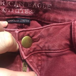 Rust Red AEO Jeans